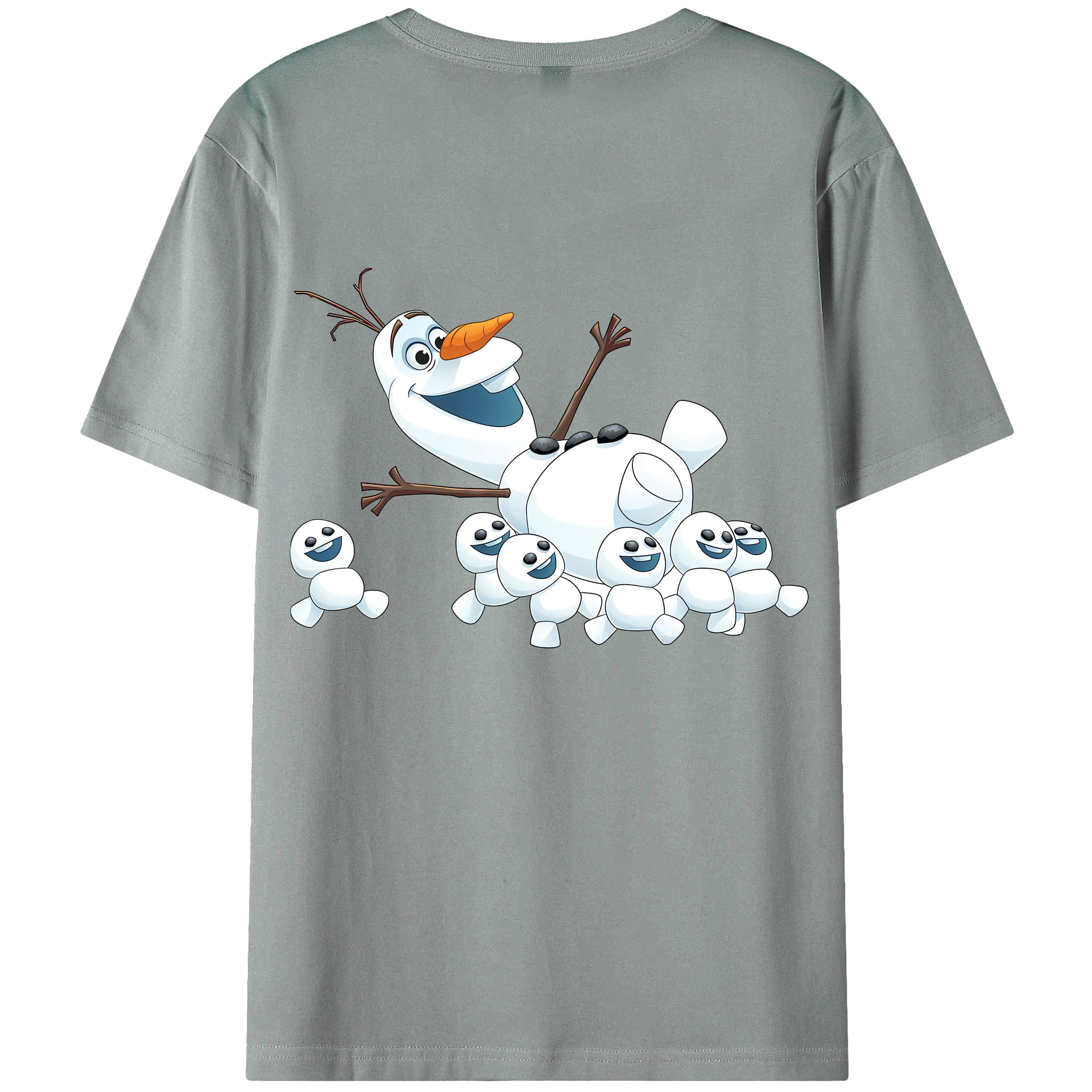 （画像用） アナと雪の女王 アンナ エルサ Frozen Anna Elsa 綿100％ メンズ半袖Tシャツ（バックプリント） 通気性